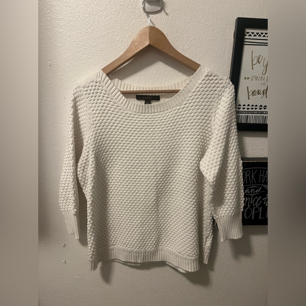 Large cream colored sweater